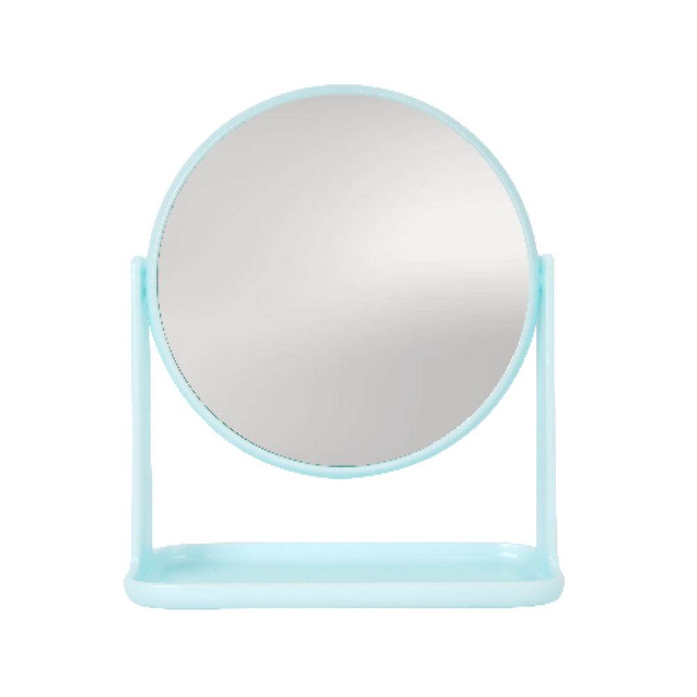 Gelato Series Makeup Mirror with Tray Round - SKY